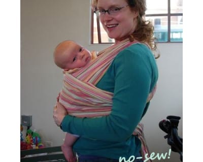 Rookie Moms – Makin’ it: no-sew Moby wrap baby carrier